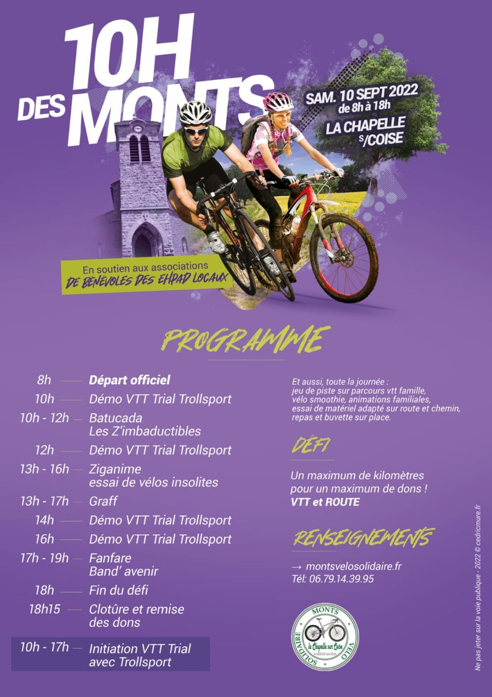Les 10h des Monts La Chapelle sur Coise – sept 2022
