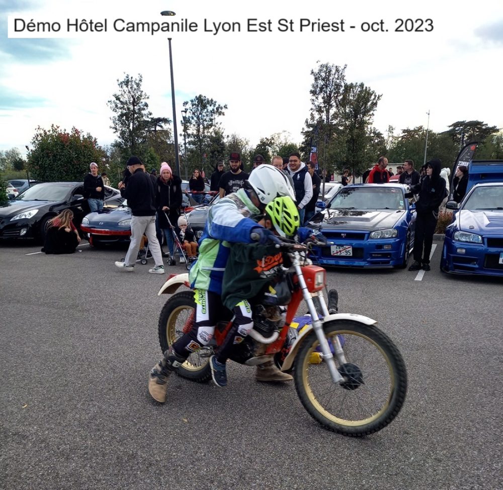 Démo moto Hôtel Campanile Lyon Est – oct. 2023