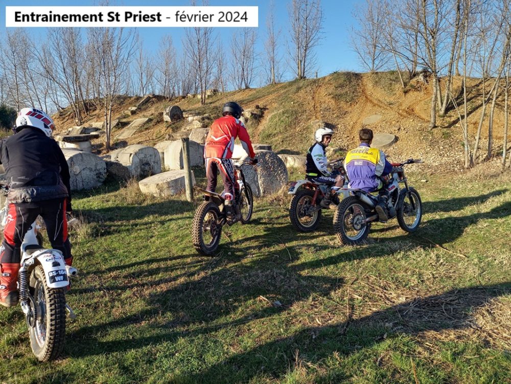 Entrainement motos et VTT sur notre terrain – 2024